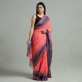 Buy Bengal  Border Handloom Pure Cotton Saree 56 Online at iTokri.com
