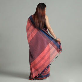 Buy Bengal  Border Handloom Pure Cotton Saree 56 Online at iTokri.com