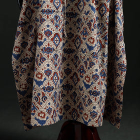 Kalamkari Hand Block Print Natural Dyed Cotton Kaftan (Long) 07