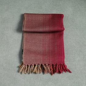 Multicolor - Double Shade Kumaun Handwoven Pure Merino Wool Stole 155