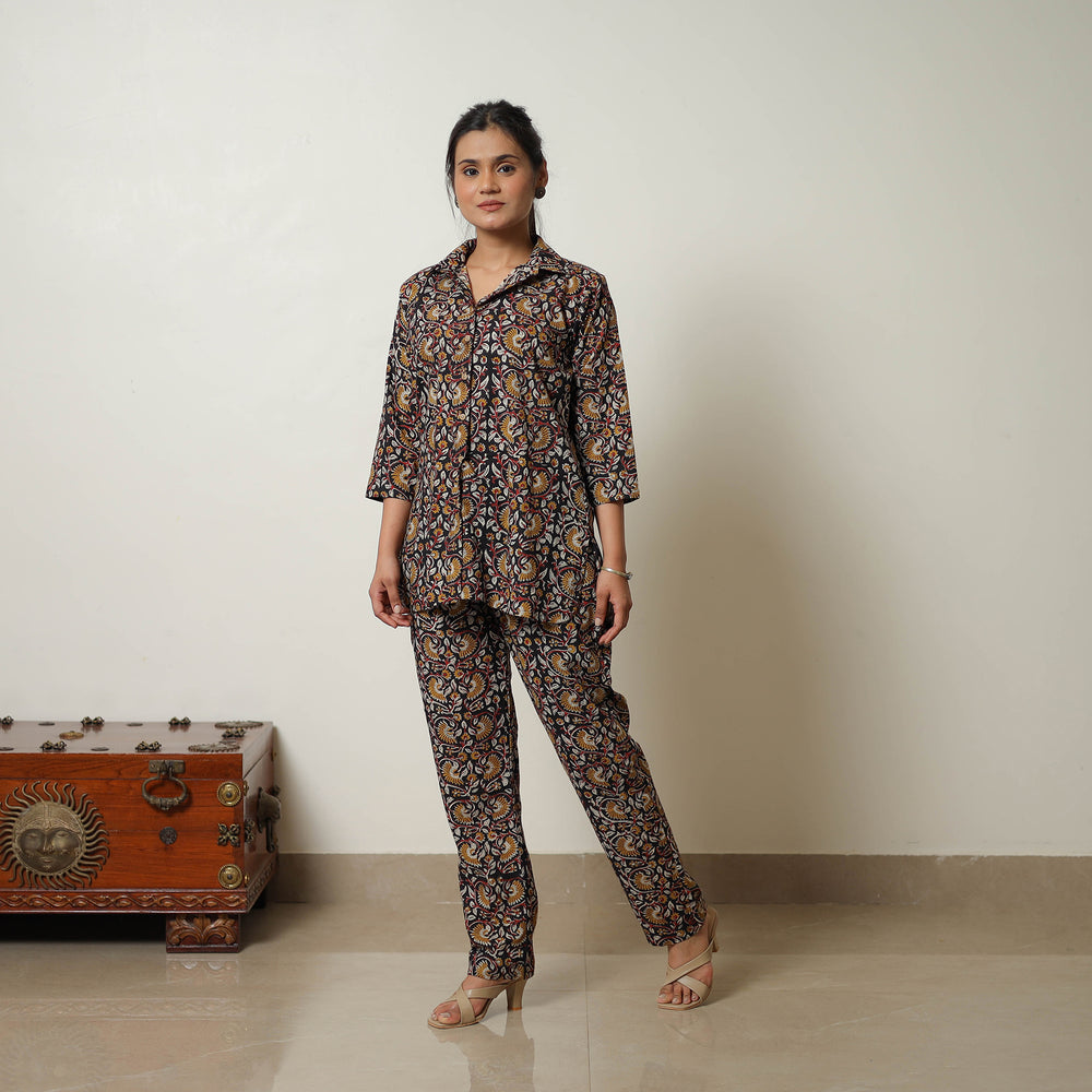 Multicolor - Block Printed Cotton Bagru Co-Ord Set 06