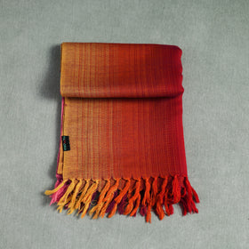 Multicolor - Double Shade Kumaun Handwoven Pure Merino Wool Stole 152