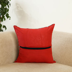 Multicolor - handcrafted cotton patchwork cushion cover 114