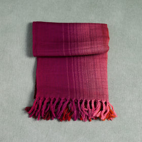 Multicolor - Double Shade Kumaun Handwoven Pure Merino Wool Stole 151