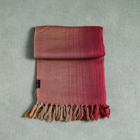 Multicolor - Double Shade Kumaun Handwoven Pure Merino Wool Stole 150