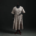 Kalamkari Hand Block Print Natural Dyed Cotton Kaftan (Long) 09