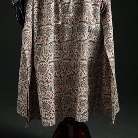 Kalamkari Hand Block Print Natural Dyed Cotton Kaftan (Long) 09