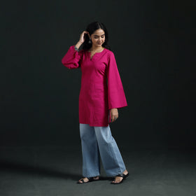 Plain Cotton Short Kurta for Women 12