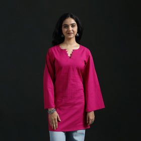 Plain Cotton Short Kurta for Women 12