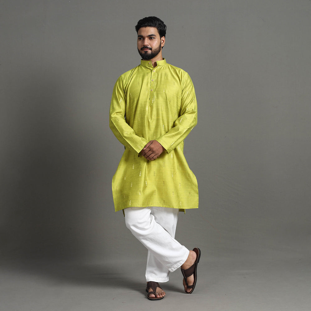  Silk Plain Men Kurta