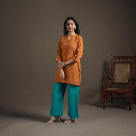 Jacquard Cotton Short Kurta for Women 31