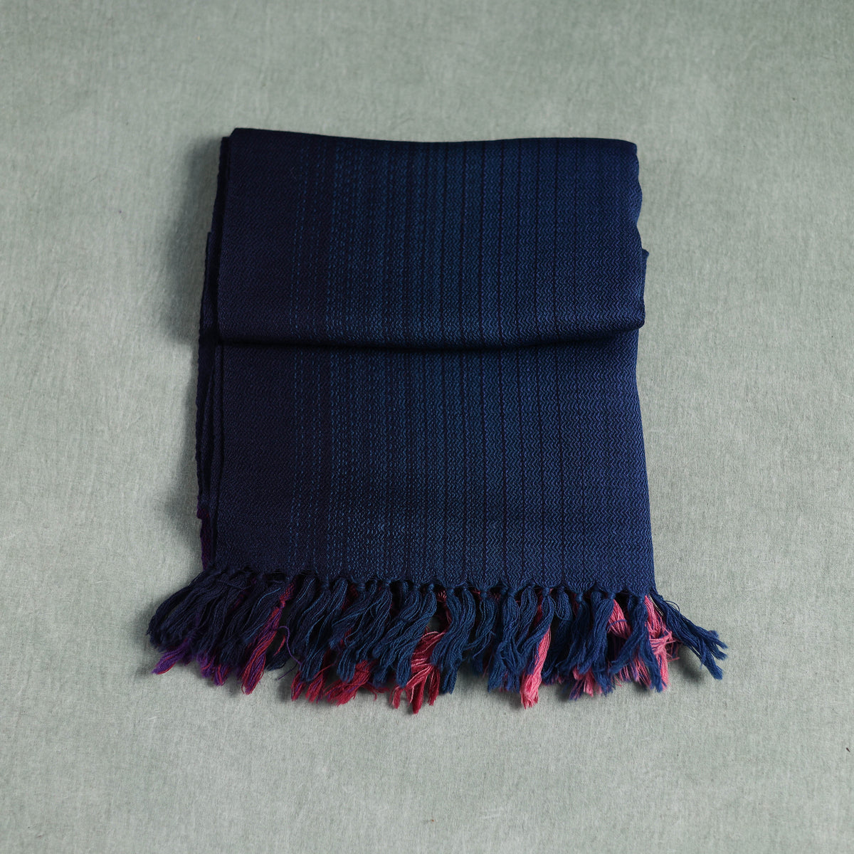 Multicolor - Double Shade Kumaun Handwoven Pure Merino Wool Stole 139