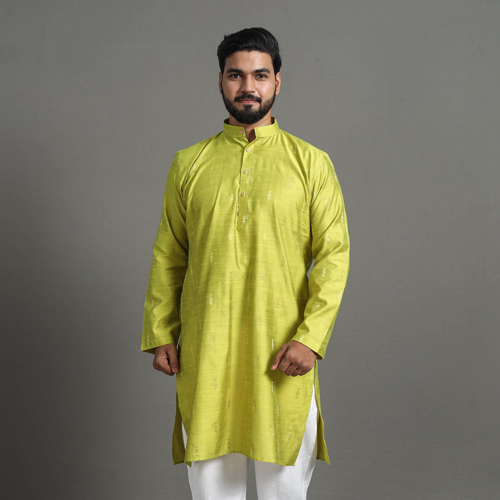  Silk Plain Men Kurta