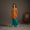 Jacquard Cotton Short Kurta for Women 31