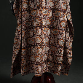 Kalamkari Hand Block Print Natural Dyed Cotton Kaftan (Long) 10