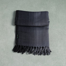 Grey - Double Shade Kumaun Handwoven Pure Merino Wool Stole 138