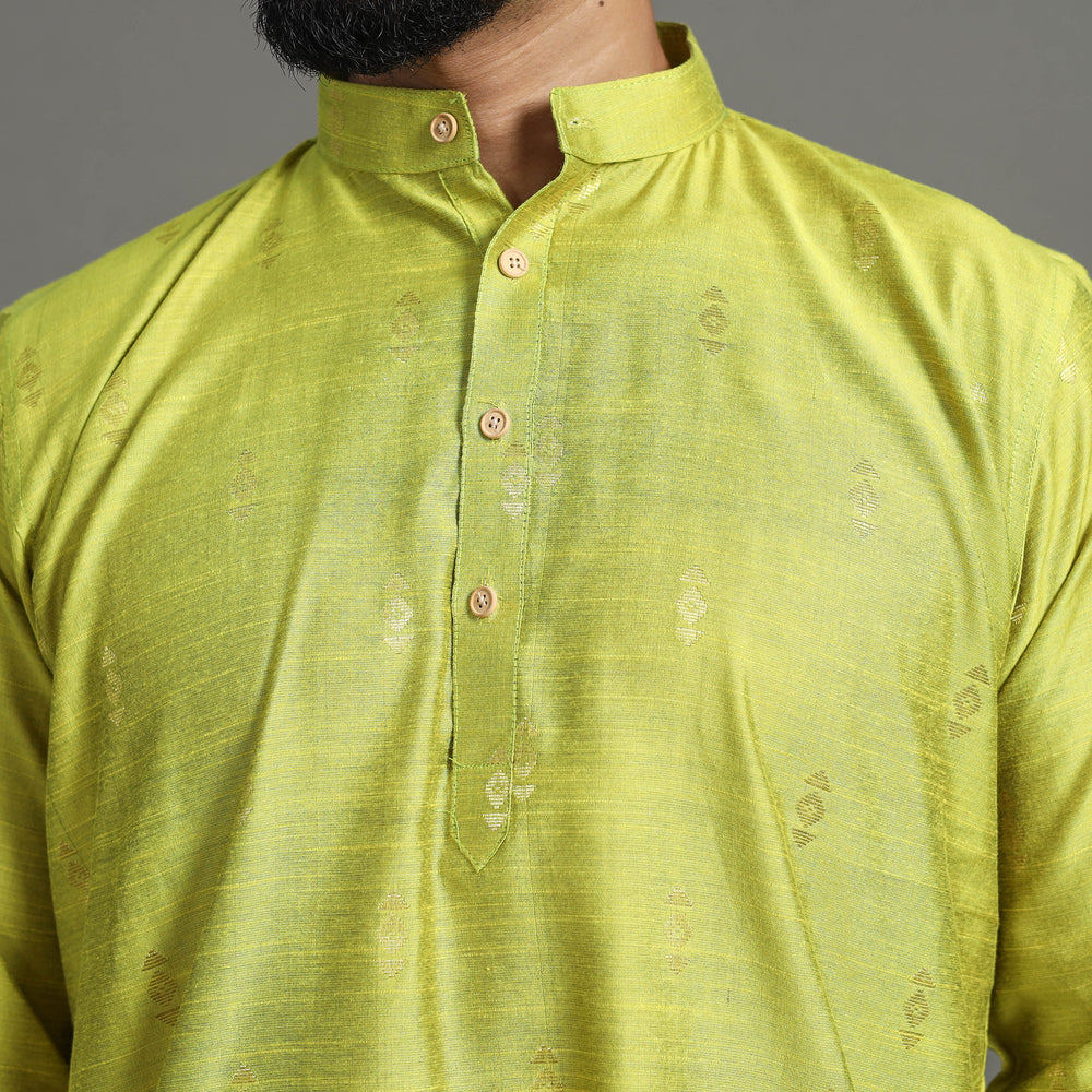  Silk Plain Men Kurta