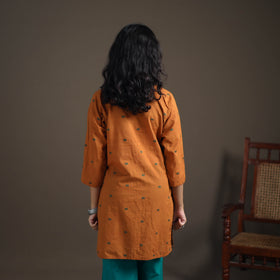 Jacquard Cotton Short Kurta for Women 31