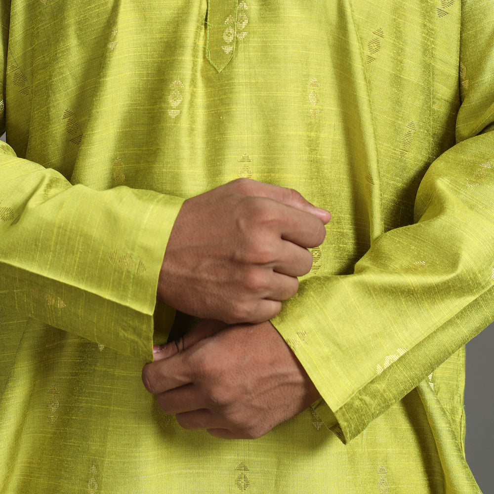  Silk Plain Men Kurta 