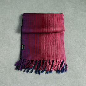 Multicolor - Double Shade Kumaun Handwoven Pure Merino Wool Stole 134