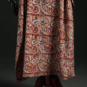 Kalamkari Hand Block Print Natural Dyed Cotton Kaftan (Long) 11