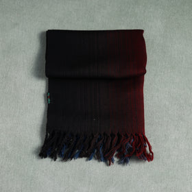 Multicolor - Double Shade Kumaun Handwoven Pure Merino Wool Stole 133