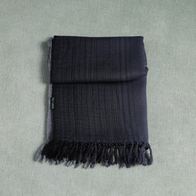 Grey - Double Shade Kumaun Handwoven Pure Merino Wool Stole 132
