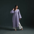 Plain Running Stitch Cotton Straight Long Kurta for women 10