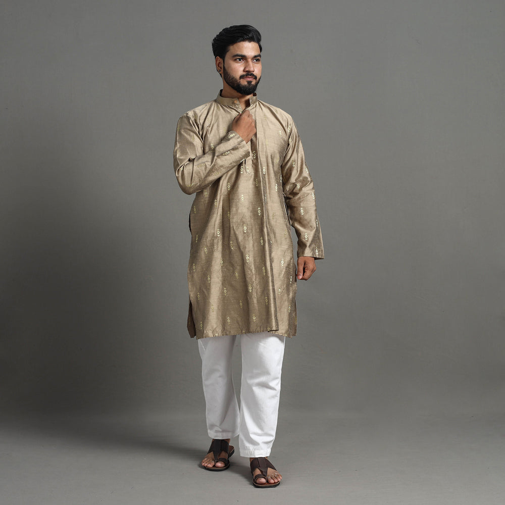  Silk Plain Men Kurta