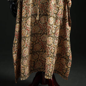 Kalamkari Hand Block Print Natural Dyed Cotton Kaftan (Long) 12