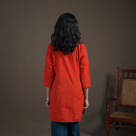 Jacquard Cotton Short Kurta for Women 30