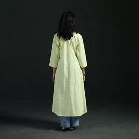 Plain Cotton A-Line Kurta for Women 04