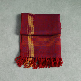 Pink - Kumaun Handwoven Pure Merino Wool Stole 125