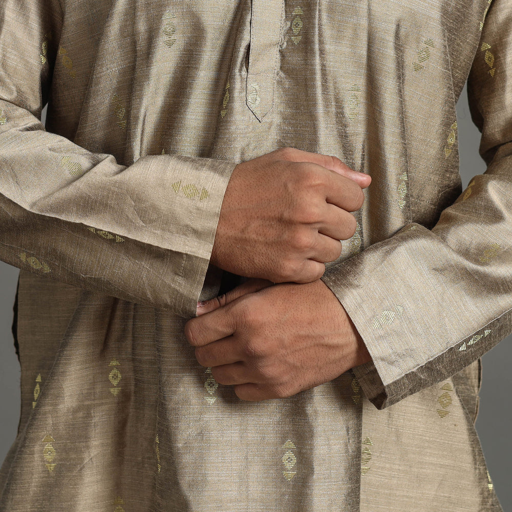  Silk Plain Men Kurta