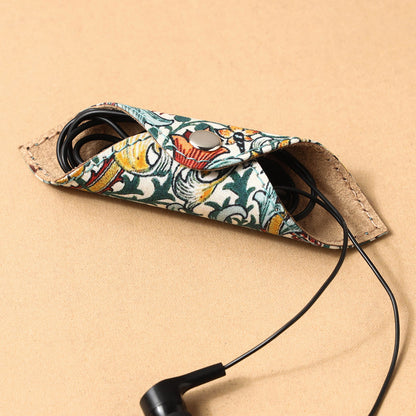 Floral Printed Handcrafted Cable Organiser