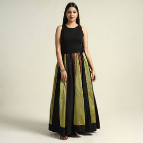 Multicolor - khun patchwork 24 kali cotton long skirt 14