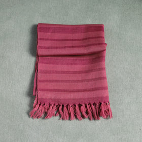 Pink - Kumaun Handwoven Pure Merino Wool Stole 117