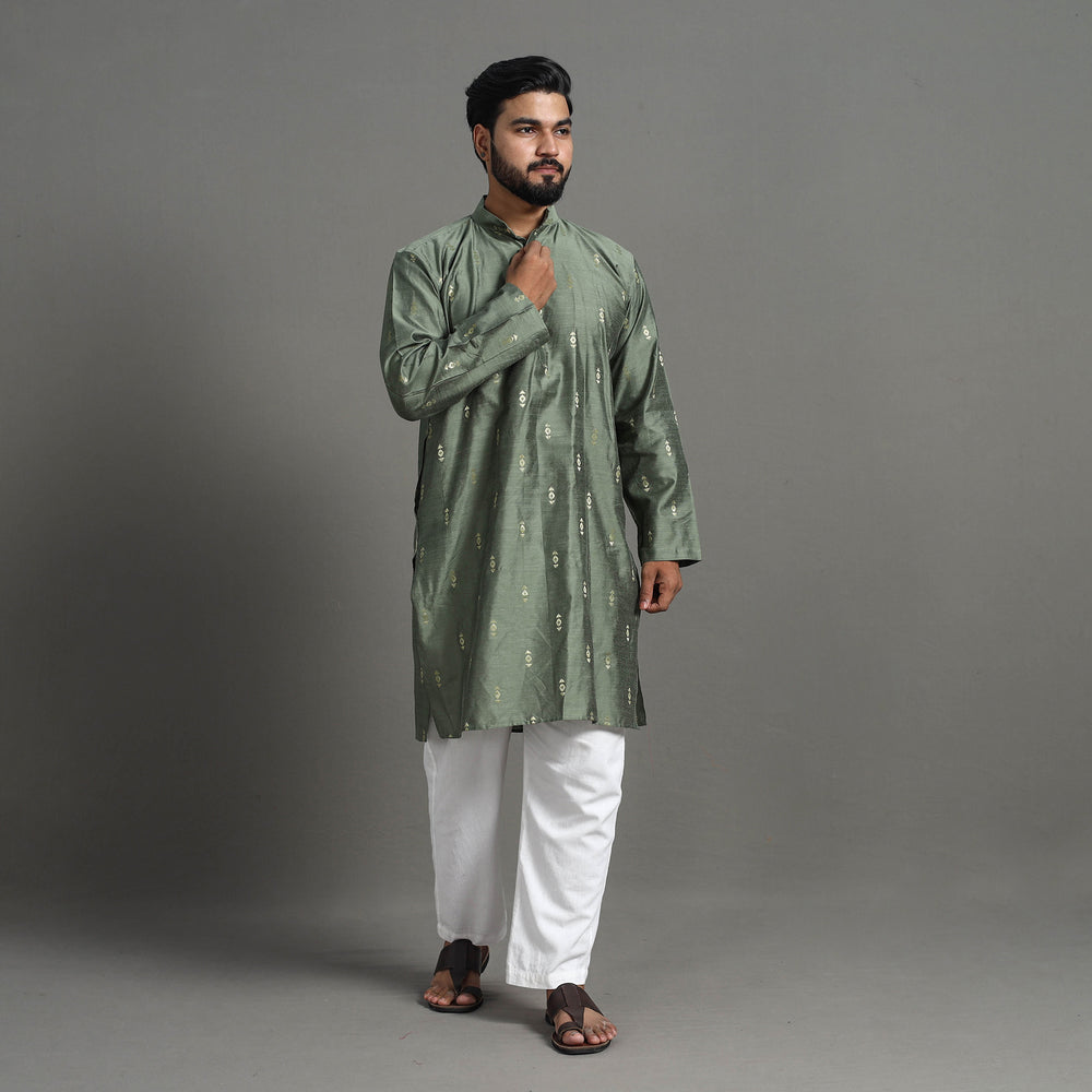  Silk Plain Men Kurta