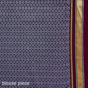 Mercerised Cotton Silk Khun Saree with Blouse Piece 27