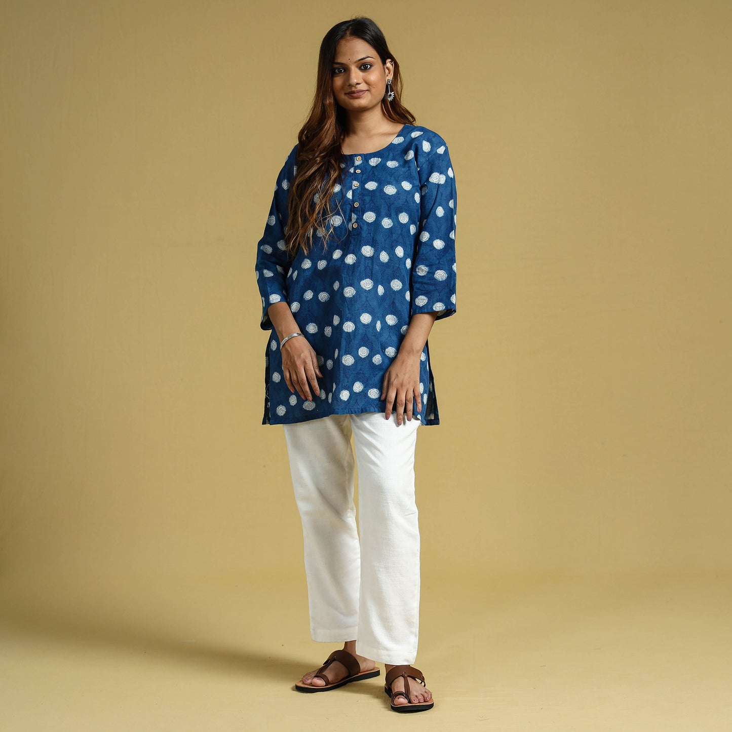 block printed kurta 