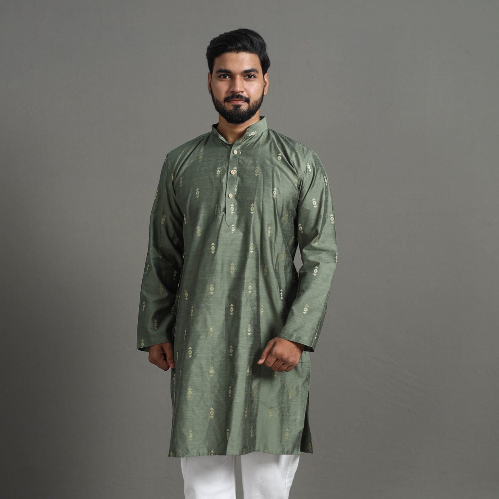  Silk Plain Men Kurta