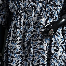 Hand Block Batik Print Cotton Kaftan (Long) 68