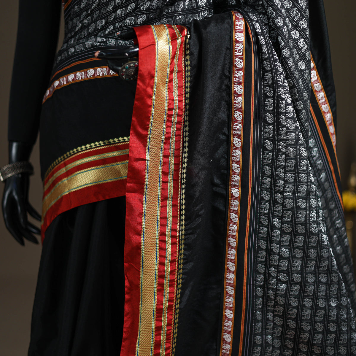 Mercerised Cotton Silk Khun Saree with Blouse Piece 28