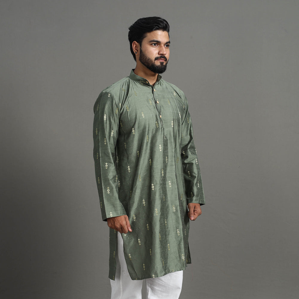  Silk Plain Men Kurta