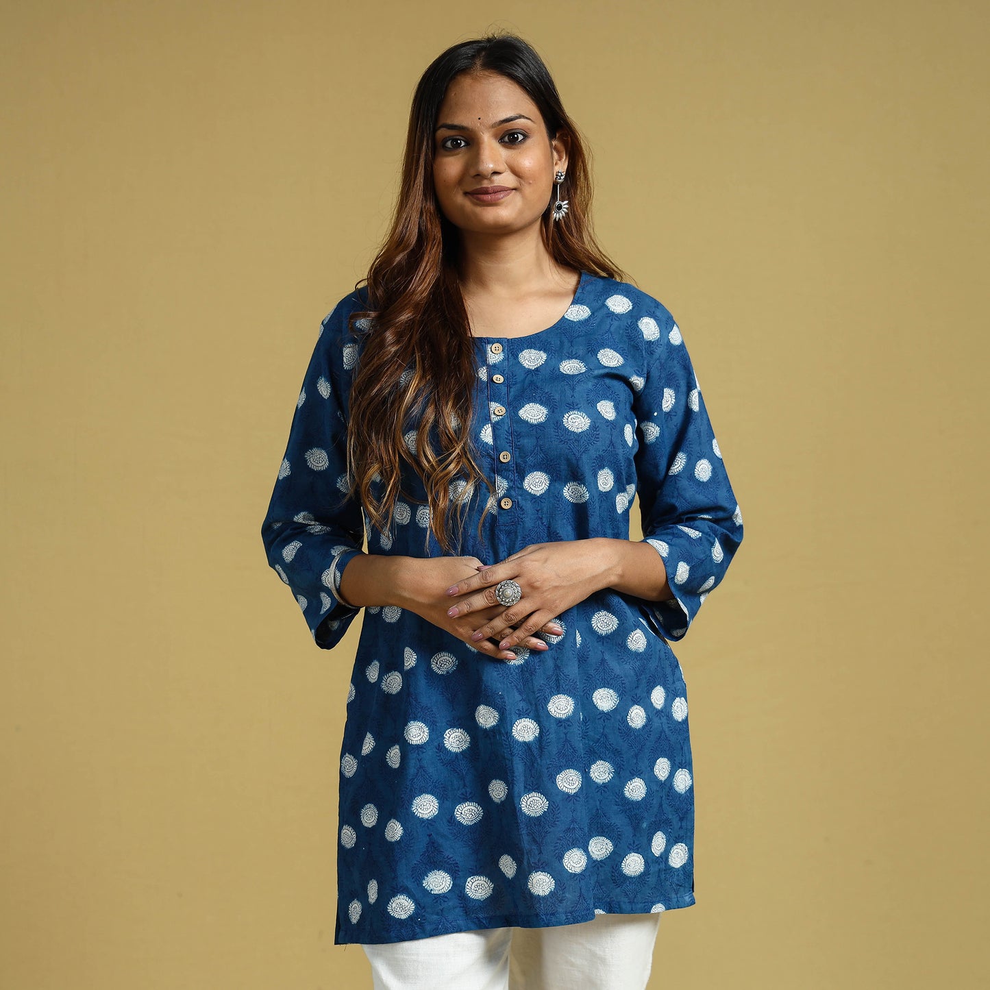 block printed kurta 