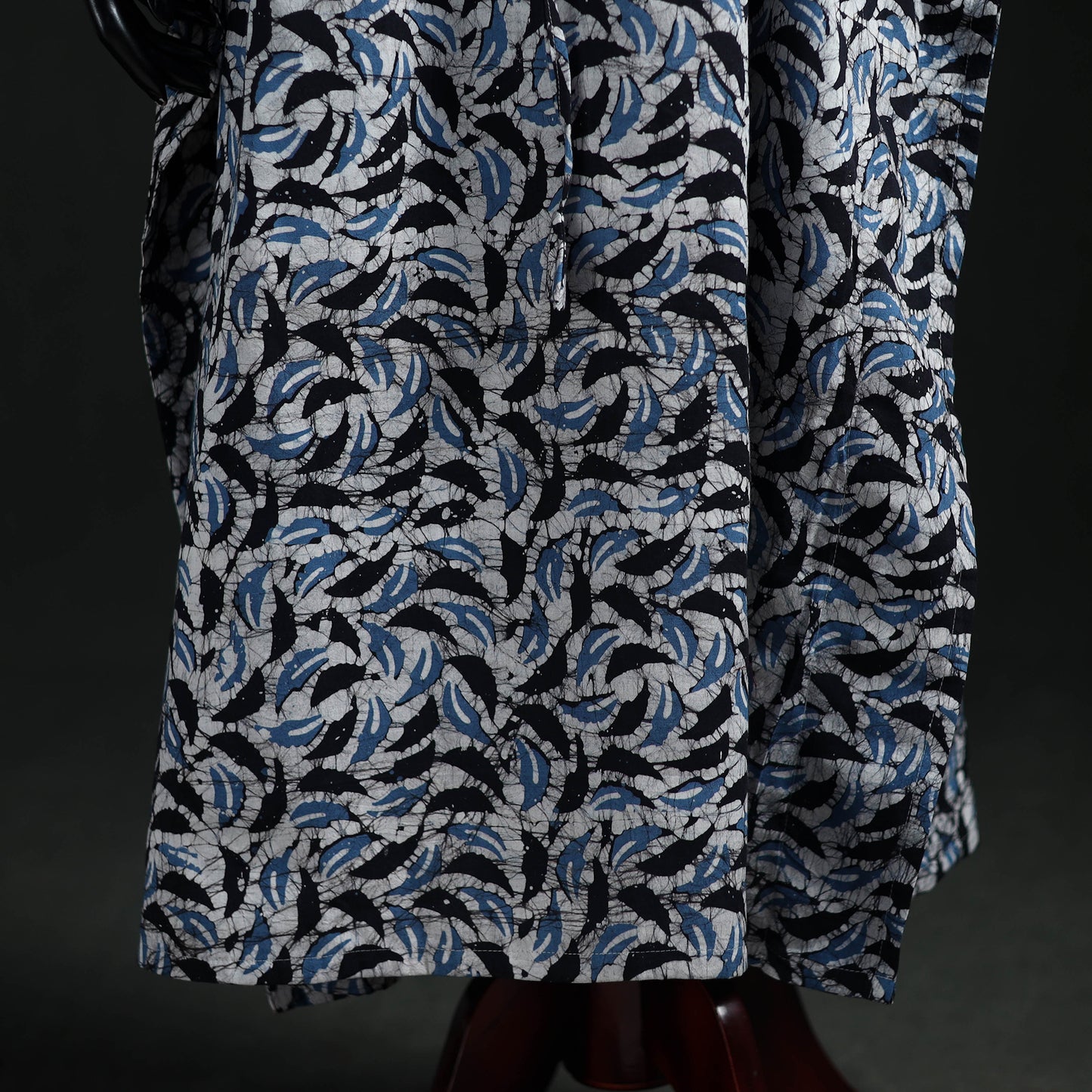 Hand Block Batik Print Cotton Kaftan (Long) 68