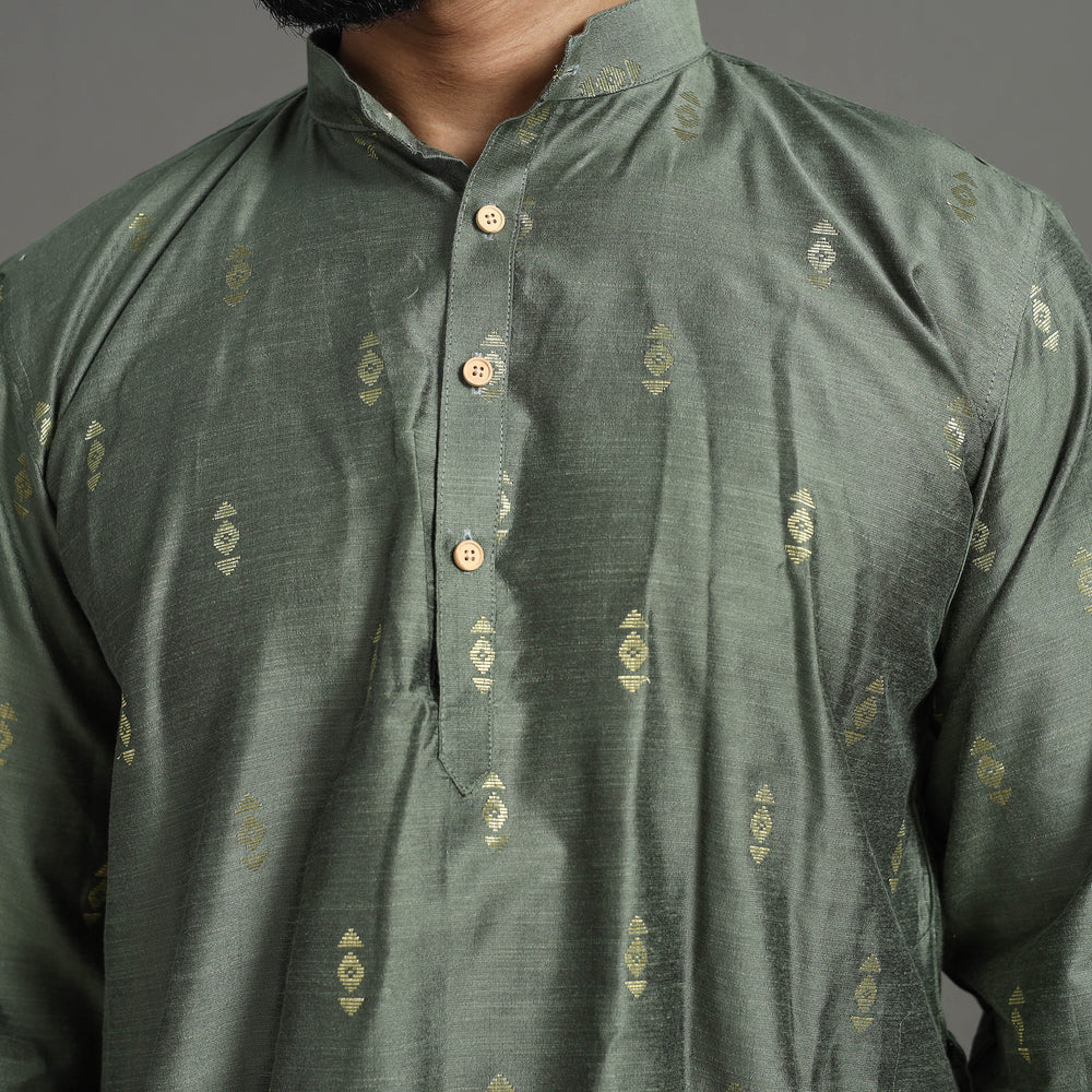  Silk Plain Men Kurta