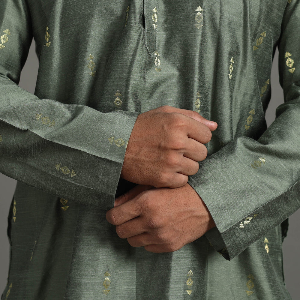  Silk Plain Men Kurta