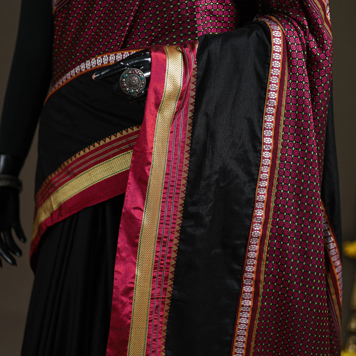 Mercerised Cotton Silk Khun Saree with Blouse Piece 29