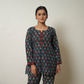 Green - Block Printed Cotton Bagru Co-Ord Set 10